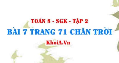 Bài 7 trang 71 Toán 8 Chân trời sáng tạo Tập 2